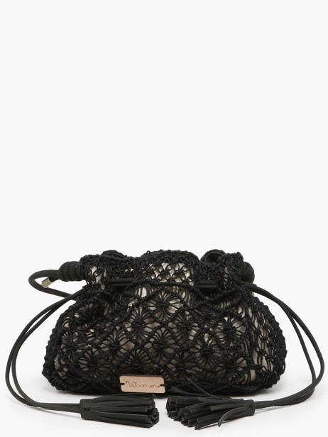 Sac Bandoulière Tanaisie Jute Woomen Noir tanaisie WTAN06