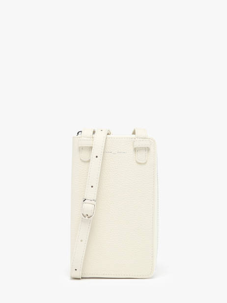 Leather Pocket Phone Pouch Nathan baume Beige n city 3 other view 4