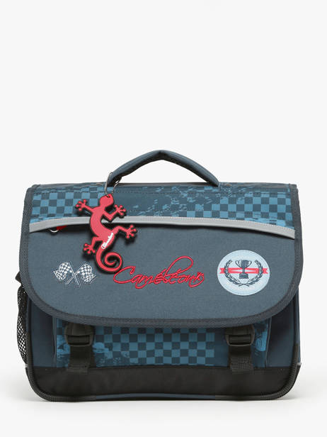 Satchel For Kids 2 Compartments Cameleon Blue actual BAS-CA35