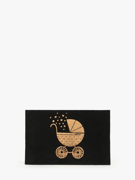 Carte Postale Cuir Etrier Noir accessoires EBM001