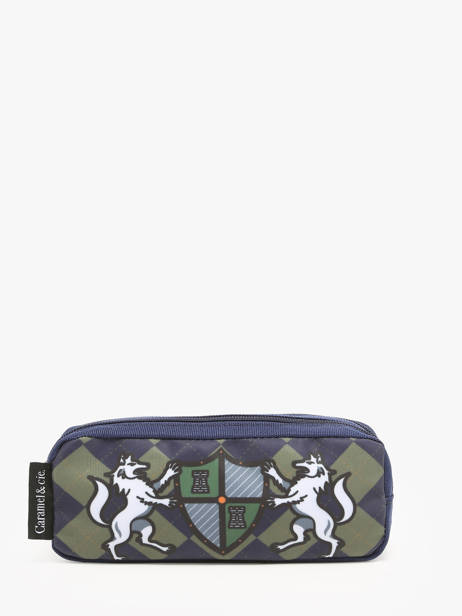 2-compartment Pouch Caramel et cie Green fier GA