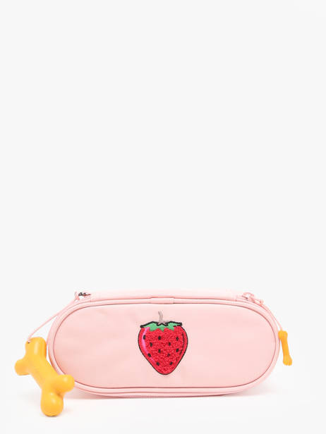 Pencil Case Oak 1 Compartment Stones and bones Pink girls G