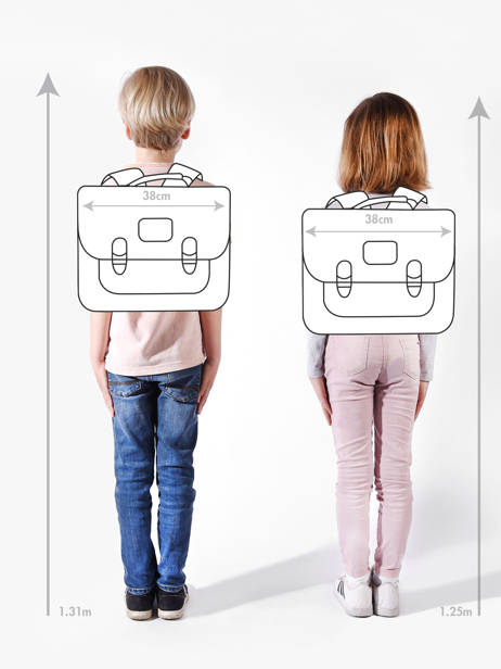 Satchel 2 Compartments Lily Boys Stones and bones Multicolor boys B other view 1