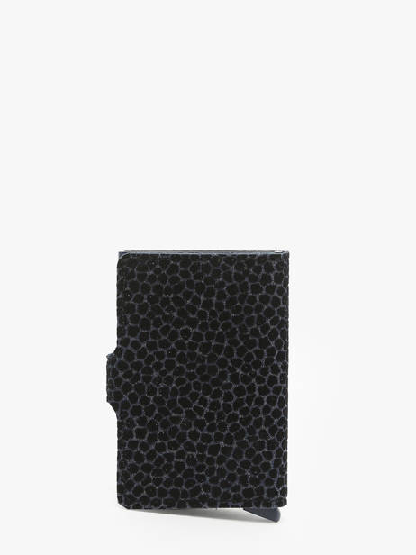 Card Holder Leather Secrid Black giraffina MGI other view 2