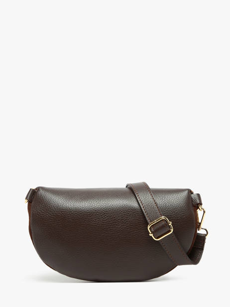 Sac Banane Milano Marron velvet caviar VC24111 vue secondaire 4