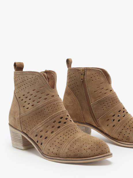 Heeled Boots Nelly In Leather Alpe Brown women 53911101 other view 2