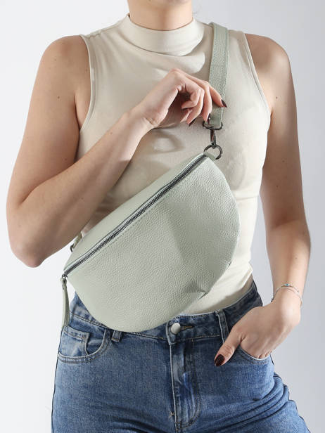 Leather Caviar Belt Bag Milano Green caviar CA21123 other view 1