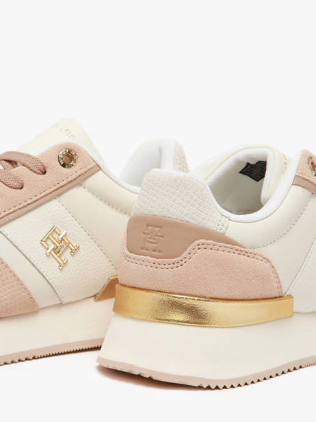 Sneakers In Leather Tommy hilfiger White women 84750K4 other view 3
