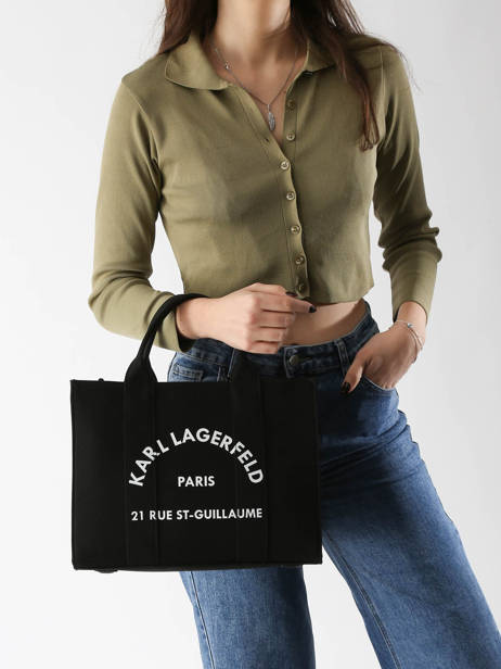 Small Tote Bag Rsg Cotton Karl lagerfeld Black rsg A1W50010 other view 1