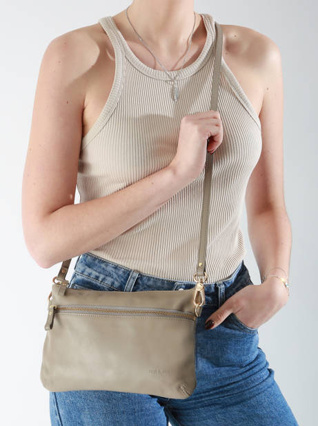 Leather Vicky Crossbody Bag Nat et nin Beige vintage VICKY other view 1