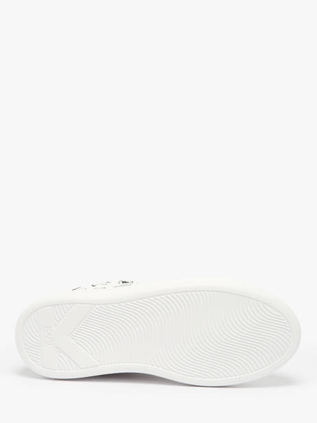 Sneakers Kapri Twin Nft In Leather Karl lagerfeld White women KL62512T other view 5