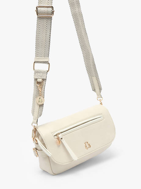 Shoulder Bag Zip Lulu castagnette Beige zip YRONDE other view 2