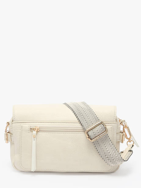 Shoulder Bag Zip Lulu castagnette Beige zip YRONDE other view 4