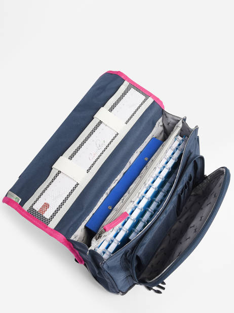 Satchel 2 Compartments Cameleon Blue actual PBBACA35 other view 4