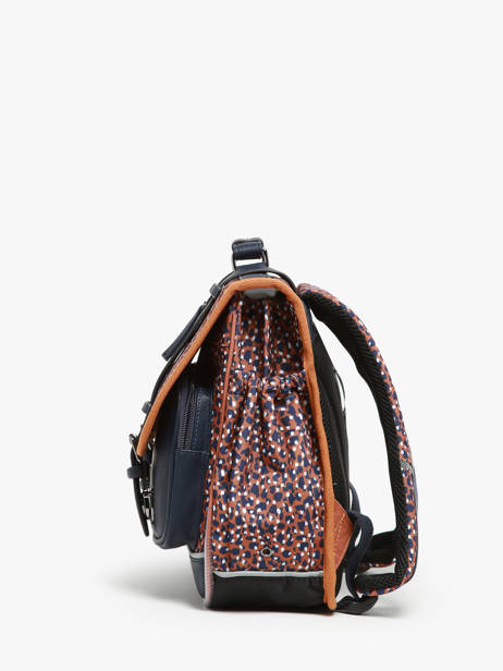 Wheeled Schoolbag 2 Compartments Cameleon Brown vintage fantasy PBVGCA35 other view 2