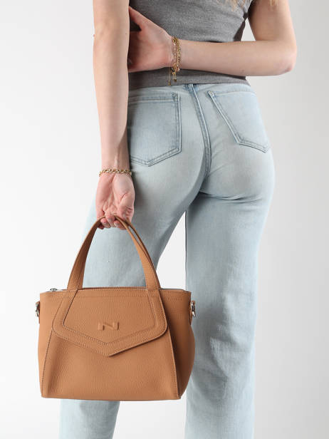Leather Cacao Top-handle Bag Nathan baume Brown candy 6 other view 1