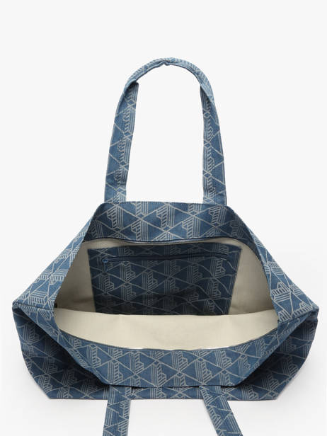 Shoulder Bag Heritage Jacquard Cotton Lacoste Blue heritage jacquard NU4994PB other view 3