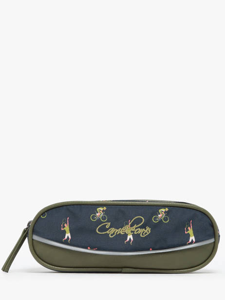 Pencil Case 2 Compartments Cameleon Green vintage urban PBVBTROU