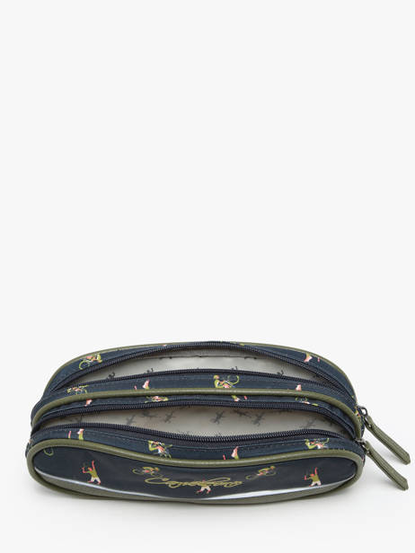 Pencil Case 2 Compartments Cameleon Green vintage urban PBVBTROU other view 1