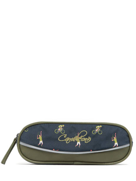 Pencil Case 2 Compartments Cameleon Green vintage urban PBVBTROU other view 3