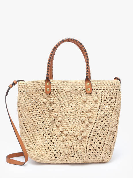 Shoulder Bag Raphia Gerard darel Beige raphia DBS67454