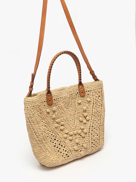 Shoulder Bag Raphia Gerard darel Beige raphia DBS67454 other view 2