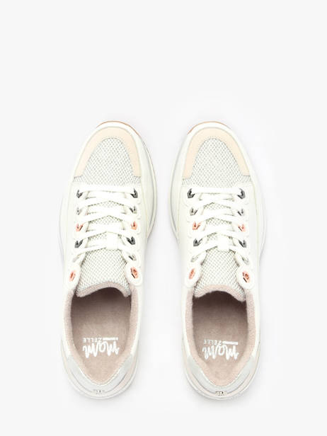 Sneakers Viroum In Leather Mam'zelle White women CSIJK67 other view 4