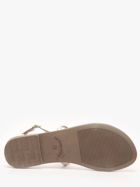 Flip Flops Diah In Leather Les tropeziennes White women DIAH other view 4