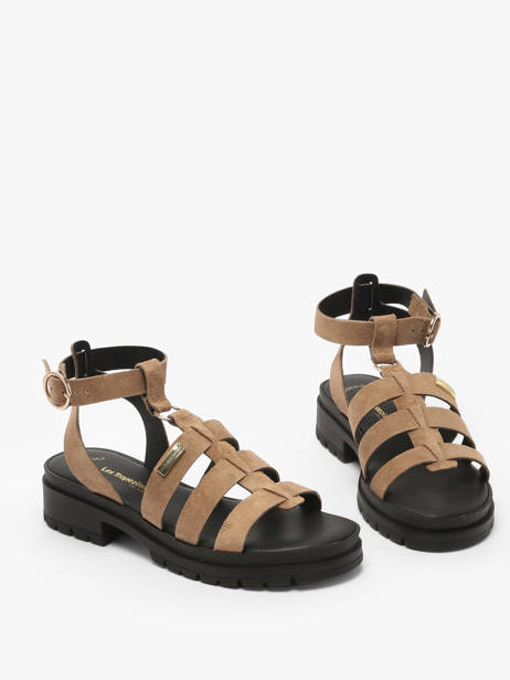 Sandals Tobosued In Leather Les tropeziennes Beige women TOBOSUED other view 1