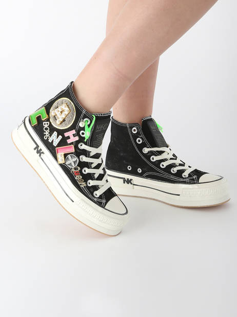 Sneakers Nan-ku couture Black women 15A1 other view 1