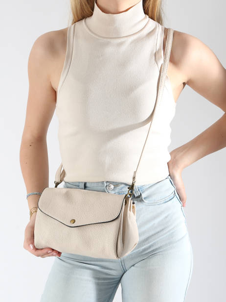 Shoulder Bag Soft Miniprix Beige soft MD5238 other view 1