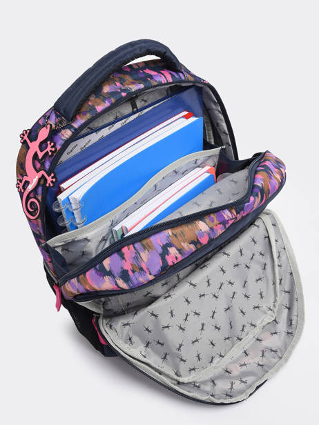 2-compartment Backpack Cameleon Blue actual PBBASD39 other view 4