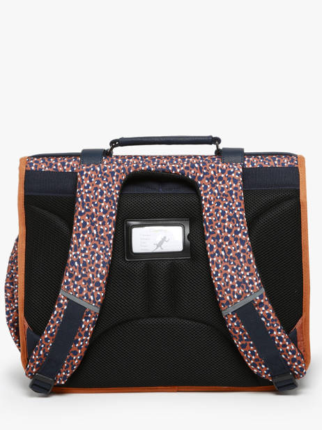 Wheeled Schoolbag 3 Compartments Cameleon Brown vintage fantasy PBVGCA41 other view 4