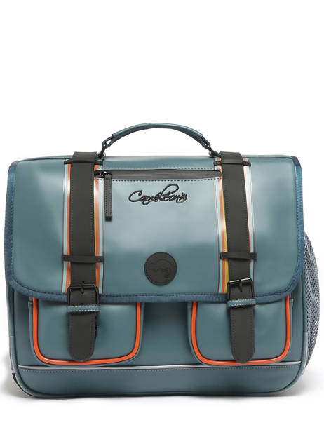 3-compartment Satchel Cameleon Blue vintage north PBVWCA41 other view 7