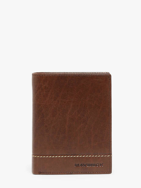 Wallet With Coin Purse Leather Maverick Brown rough gear MAVRG032