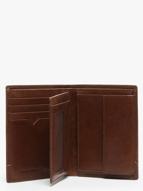 Wallet With Coin Purse Leather Maverick Brown rough gear MAVRG032 other view 1