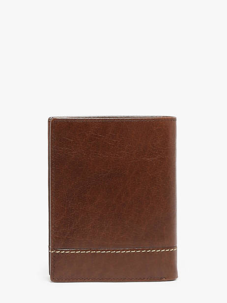 Wallet With Coin Purse Leather Maverick Brown rough gear MAVRG032 other view 2
