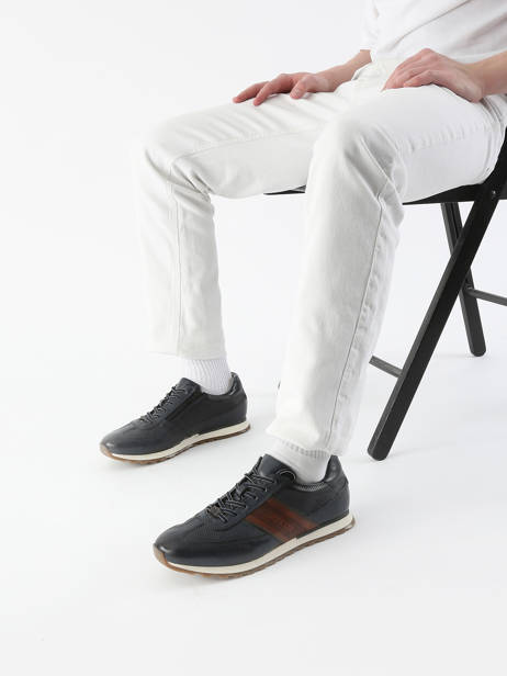 Sneakers Ivar In Leather Bugatti Blue men 331ARX01 other view 1