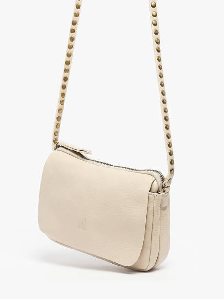 Shoulder Bag Leather Leather Biba Beige leather BET6L other view 2