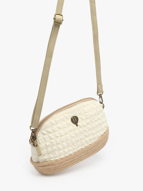 Shoulder Bag Gaufrette Le voyage en panier White gaufrette PM883 other view 2