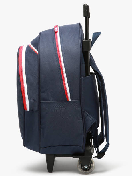 1 Compartment Wheeled Schoolbag Paris st germain Blue psg 23AP204R other view 2