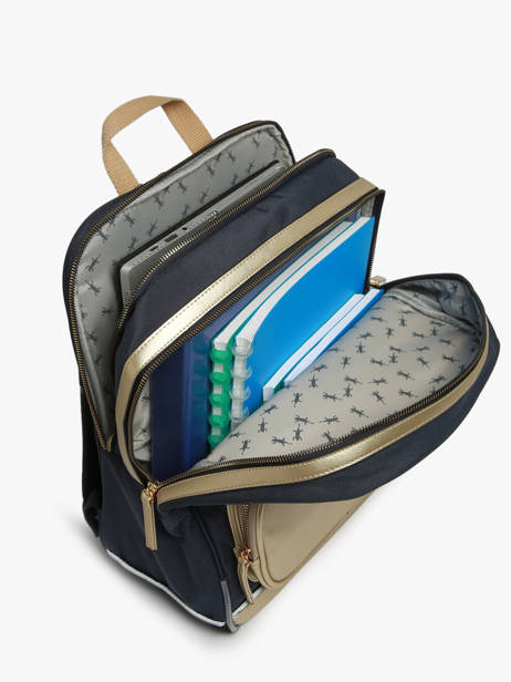 2-compartment Backpack Cameleon Blue vintage fantasy SO40 other view 3