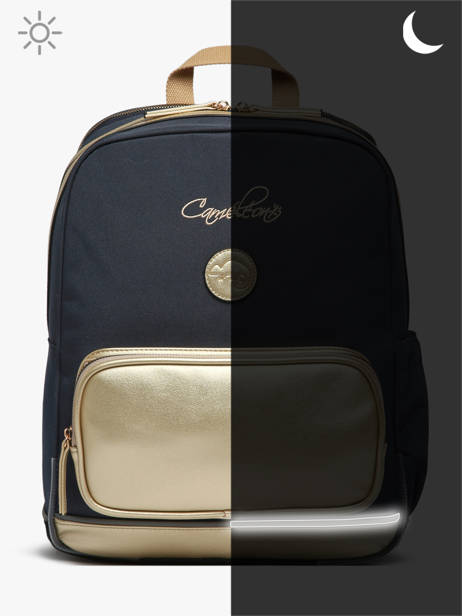 2-compartment Backpack Cameleon Blue vintage fantasy SO40 other view 8