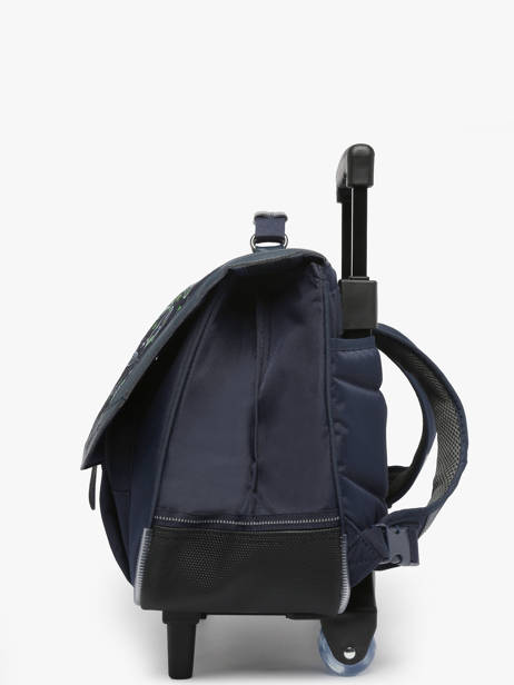 2-compartment Wheeled Satchel Tann's Blue les fantaisies g 42142 other view 2