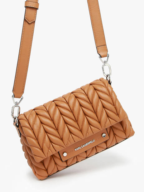 Sac Bandoulière K Weave Polyurethane Karl lagerfeld Marron k weave A2W30153 vue secondaire 2