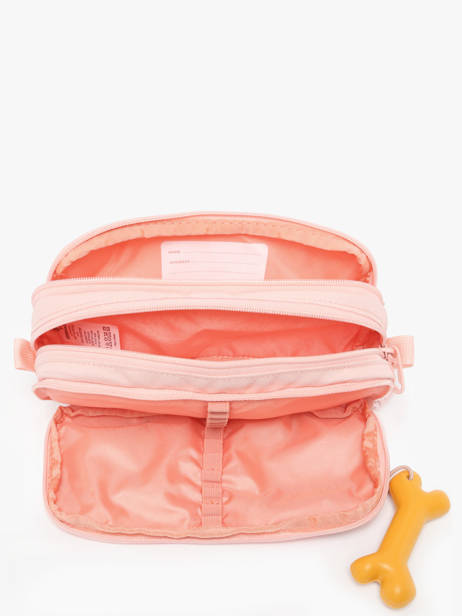 Pencil Case 3 Compartments Stones and bones Pink girls G other view 1