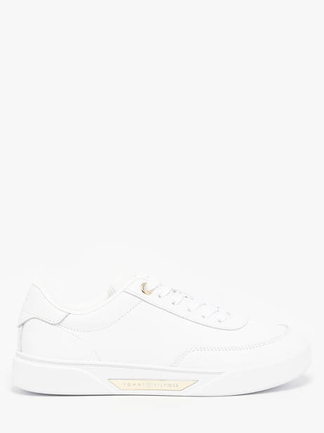 Sneakers En Cuir Tommy hilfiger Blanc women 8682YBS