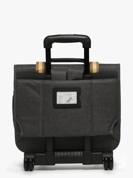 Wheeled Schoolbag For Kids 2 Compartments Cameleon Gray vintage urban CR38 other view 5