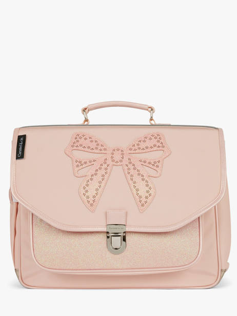 2-compartment Satchel Caramel et cie Pink boheme FI