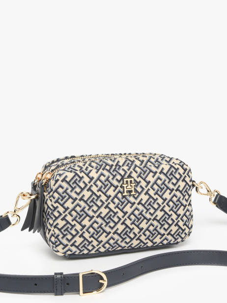 Shoulder Bag Th Jacquard Polyurethane Tommy hilfiger Blue th jacquard AW17443 other view 1